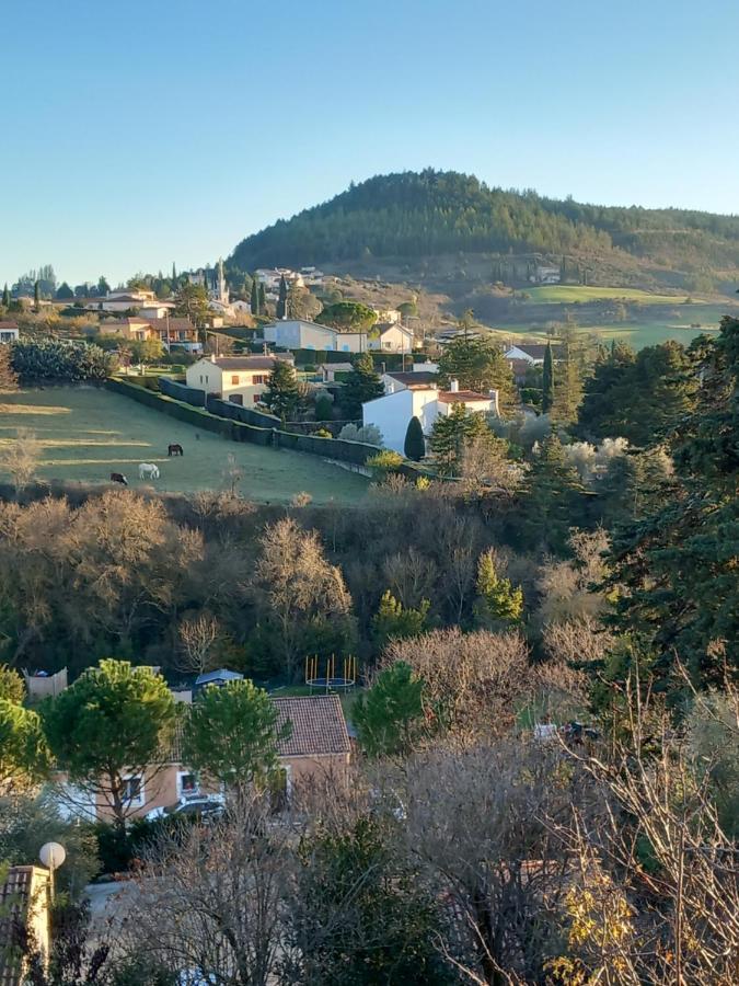 Gite La Chaumette Appartement Turquoise Villeneuve-de-Berg Esterno foto